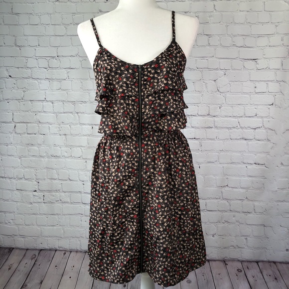 Xhilaration Dresses & Skirts - Xhilaration dress, taupe with bird pattern